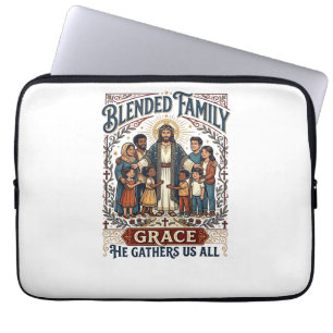 Capa Para Notebook Camiseta Família Mista de Jesus Família Reconstitu