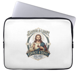 Capa Para Notebook Camiseta Gráfica de Caça Vintage Jesus Thrift Stor