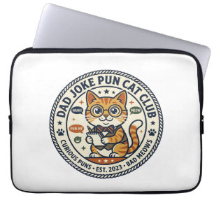 Capa Para Notebook Camiseta Gráfica de Gato Piada de Pai - Piada de P