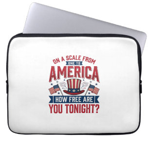 Capa Para Notebook Camiseta Patriótica América Quão Livre Você Está E