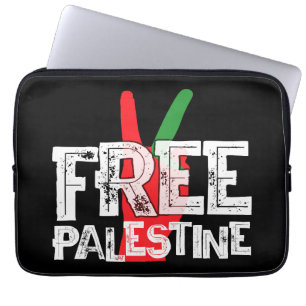 Capa Para Notebook Camiseta Patriótica de Cessar-Fogo pela Palestina