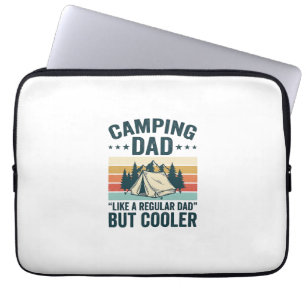 Capa Para Notebook Camiseta Vetorial de Camping Pai Vintage Retro ao 