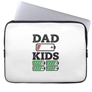 Capa Para Notebook Camiseta Vetorial Engraçada Bateria Crianças Pai D