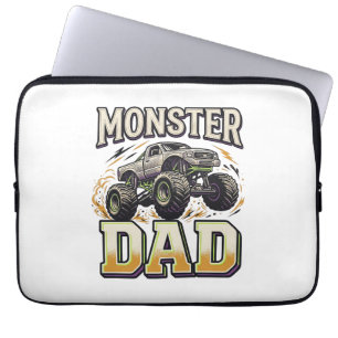 Capa Para Notebook Camiseta Vetorial Vintage Caminhão Monstro Pai Mon