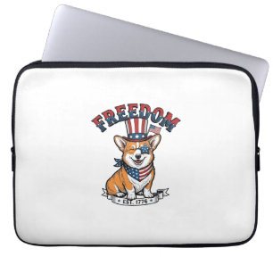 Capa Para Notebook Camiseta Vintage de Gravura Patriota da Liberdade 