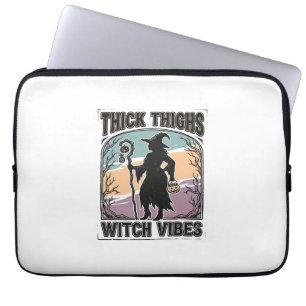 Capa Para Notebook Camiseta Vintage de Halloween de Vibrações de Brux