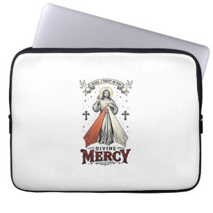 Capa Para Notebook Camiseta Vintage Divina Misericórdia Jesus Eu Conf