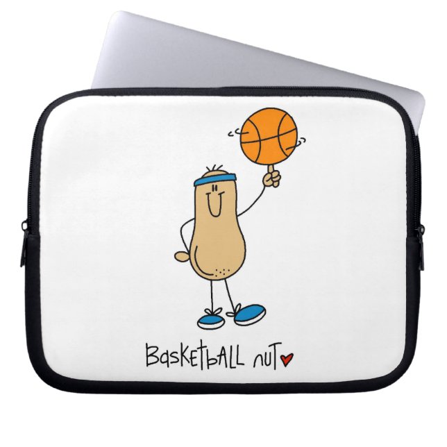 Capa Para Notebook Camisetas e Presentes para Fã de Basquete (Frente)