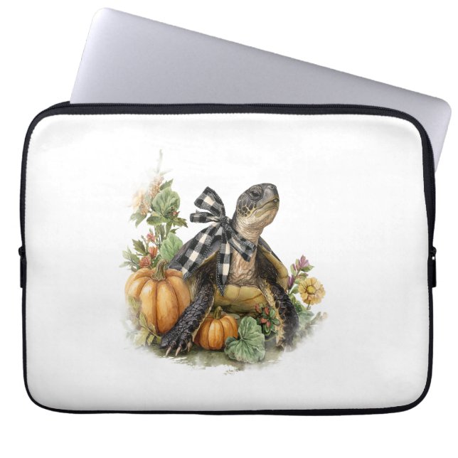 Capa Para Notebook Camisolas-do-mar Animais de outono Pumpkin (Frente)