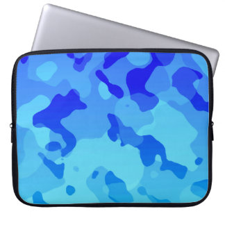 Capa Para Notebook Camo azul elétrico; camuflagem