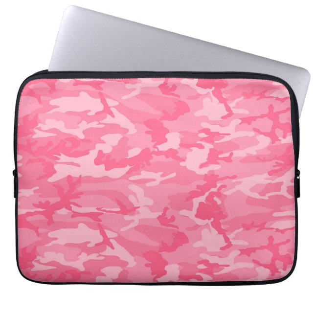 Capa Para Notebook Camo cor-de-rosa (Frente)