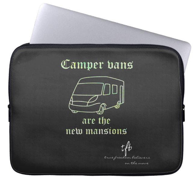 Capa Para Notebook Camper Vans New Mansions YG Irid. (Frente)
