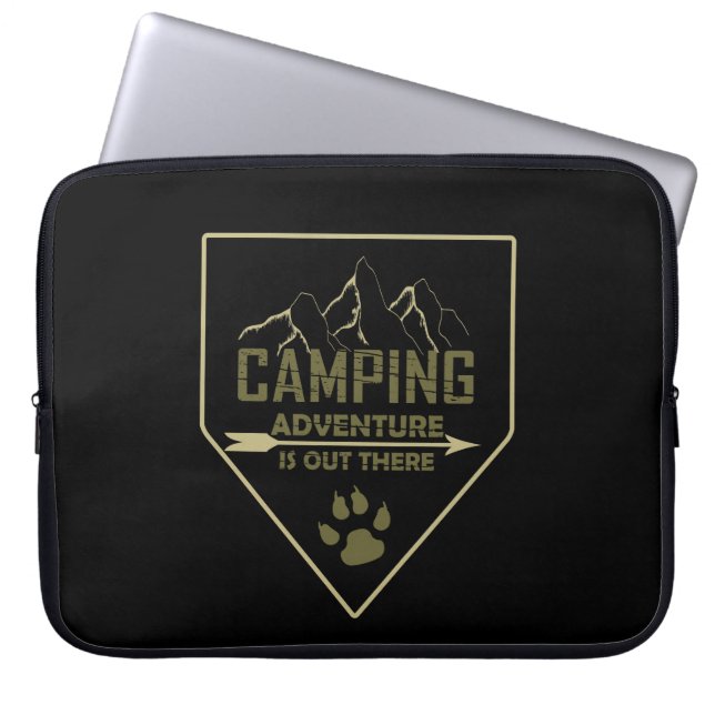 Capa Para Notebook Camping camper engraçado diz para campistas (Frente)
