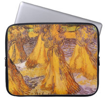 Campo com pilhas de trigo, Vincent van Gogh.