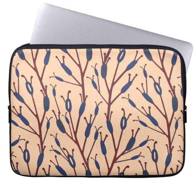 Capa Para Notebook Campo das Caudas de Gato contra um Fundo de Pêsseg (Frente)