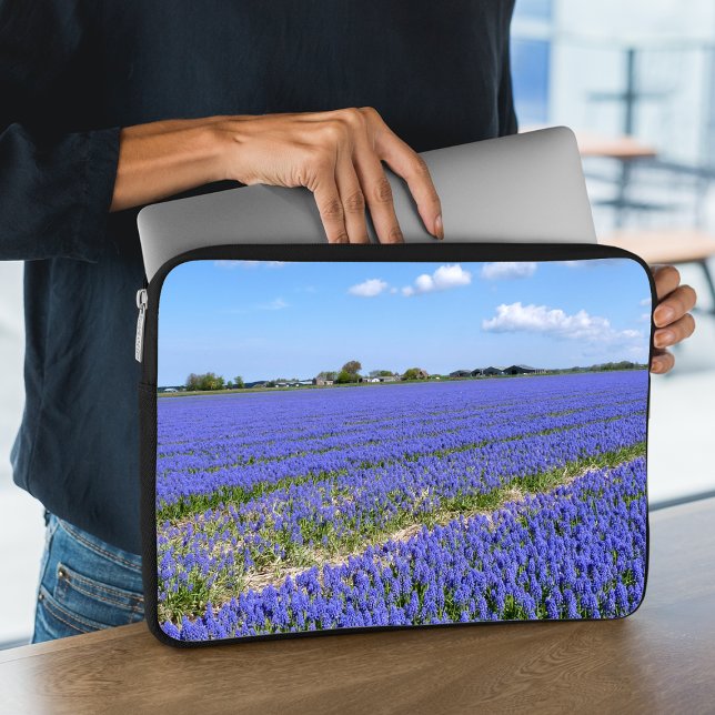 Capa Para Notebook Campo de Hyacinths (Criador carregado)