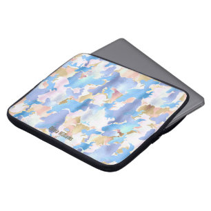 Capa Para Notebook Camuflagem Abstrato Dourado, cor-de-rosa, metálico