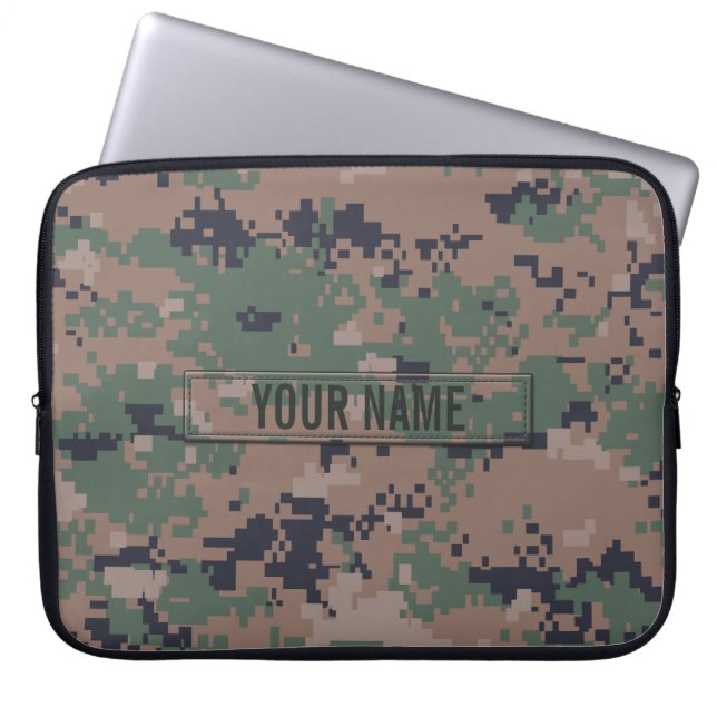 Capa Para Notebook Camuflagem da floresta de Digitas customizável (Frente)