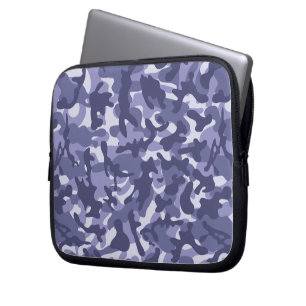 Capa Para Notebook Camuflagem de Marinhos roxos