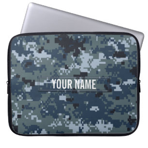 Capa Para Notebook Camuflagem do marinho NWU customizável