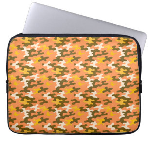 Capa Para Notebook Camuflagem Laranja