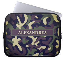 Capa Para Notebook Camuflagem Militar Moderna Camo Verde Personalizar