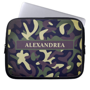Capa Para Notebook Camuflagem Militar Moderna Camo Verde Personalizar