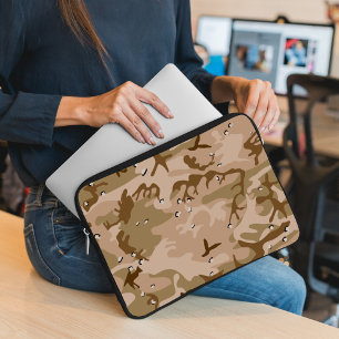 Capa Para Notebook Camuflagem no Deserto Com Seixos, Militar, Exércit