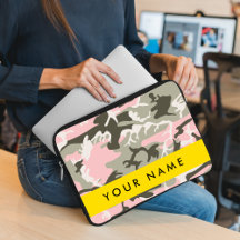 Camuflagem Rosa e Verde Personalize seu nome