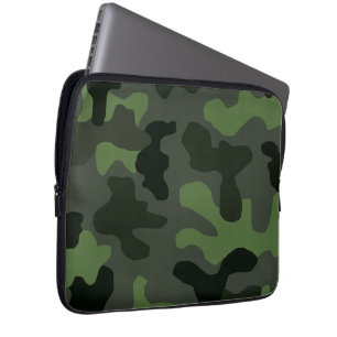 Capa Para Notebook Camuflagem verde-cinza n.o 14