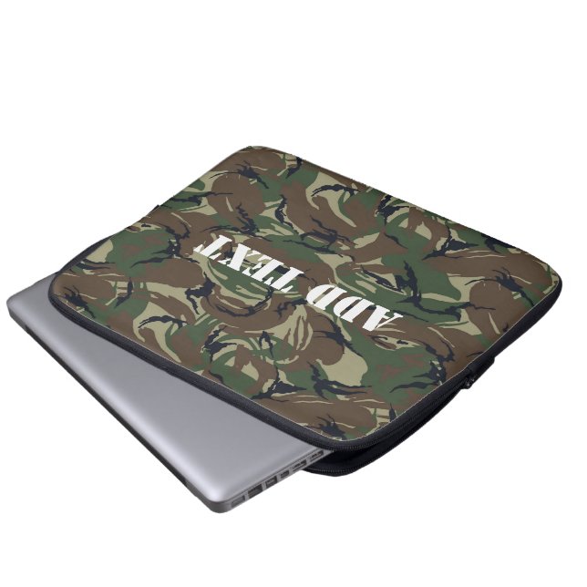 Capa Para Notebook Camuflagem verde florestal britânica 95 (Frente Inferior)