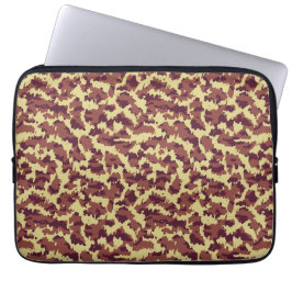 Capa Para Notebook Camuflagem Vibrante Doodle Retro Preto e Vermelho 