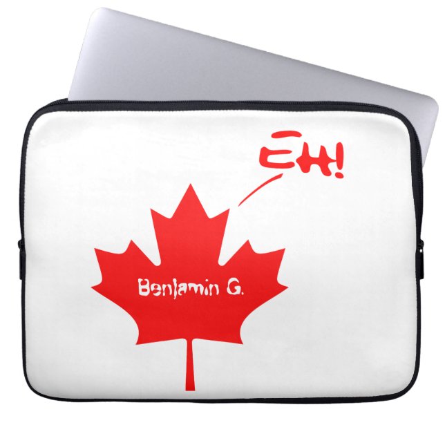 Capa Para Notebook Canadá Eh! Orgulho canadense engraçado (Frente)