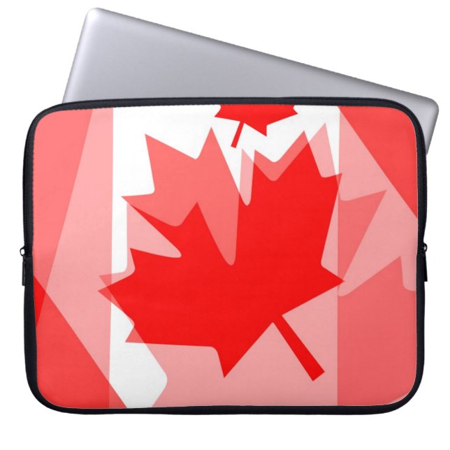 Capa Para Notebook Canadense Red Maple Estilo em Camada Folha, CANADÁ (Frente)
