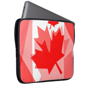 Capa Para Notebook Canadense Red Maple Estilo em Camada Folha, CANADÁ