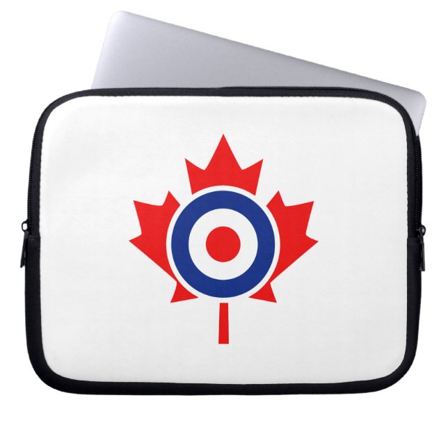 Capa Para Notebook Canadiano Maple Leaf Roundel Mod CANADA (Frente)