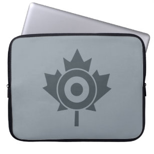 Capa Para Notebook Canadiano Maple Leaf Roundel Target Mod