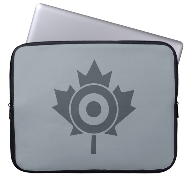 Capa Para Notebook Canadiano Maple Leaf Roundel Target Mod (Frente)