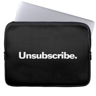 Capa Para Notebook Cancelar assinatura de uma palavra de minimalismo