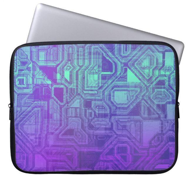 Capa Para Notebook candy circuits - berry blue : electronics Bag (Frente)
