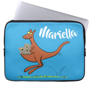 Capa Para Notebook Canguru bonito com cartoon koalas