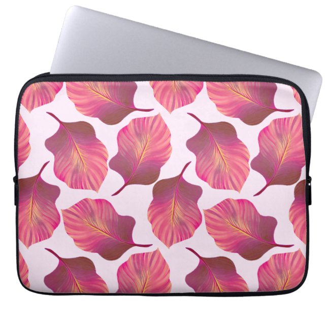 Capa Para Notebook Canna Tropicanna sai de cor-de-rosa (Frente)