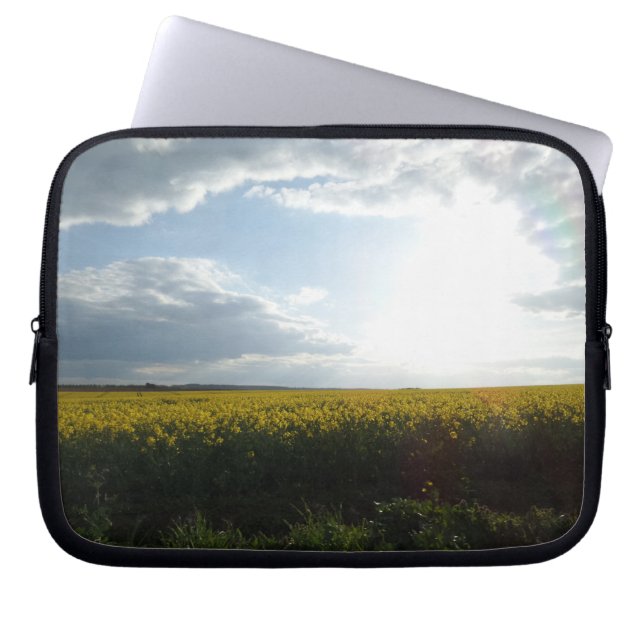 Capa Para Notebook Canola Field Neoprene Bolsa de laptop 10 polegadas (Frente)