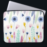 Capa Para Notebook Cantinho de Flores Selvagens Cachorros-do-campo Ar<br><div class="desc">Este padrão moderno e artístico é perfeito para a temporada de verão ou primavera. Apresenta marinho azul, azul empoeirado, amarelo brilhante, rosa cor-de-rosa, verde-férn e silvestre e folhas cor-de-rosa-morango pintadas manualmente. É artístico, bonito, feminino, doce, único e original. Estilize com este padrão pintado à mão feito pela artista de La...</div>