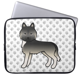 Capa Para Notebook Cão-de-Cartoon Gouti Siberian Husky Cute