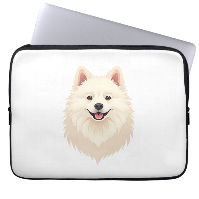 Capa Para Notebook Cão esquimó americano (Frente)