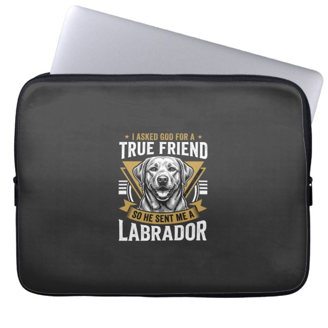 Capa Para Notebook Cão Labrador Amigo Verdadeiro (Frente)