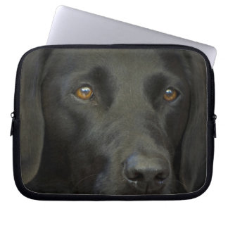 Capa Para Notebook Cão preto de Labrador