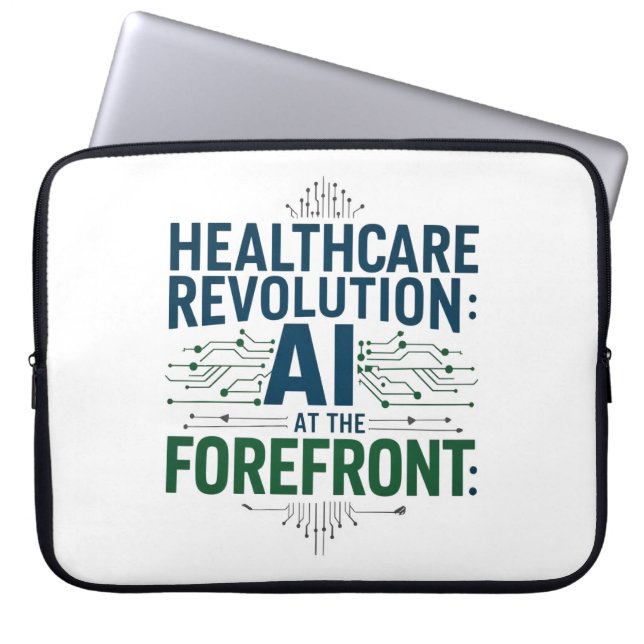 Capa Para Notebook CAPA de Revolução Médica IA - Fronteira de Cuidado (Frente)