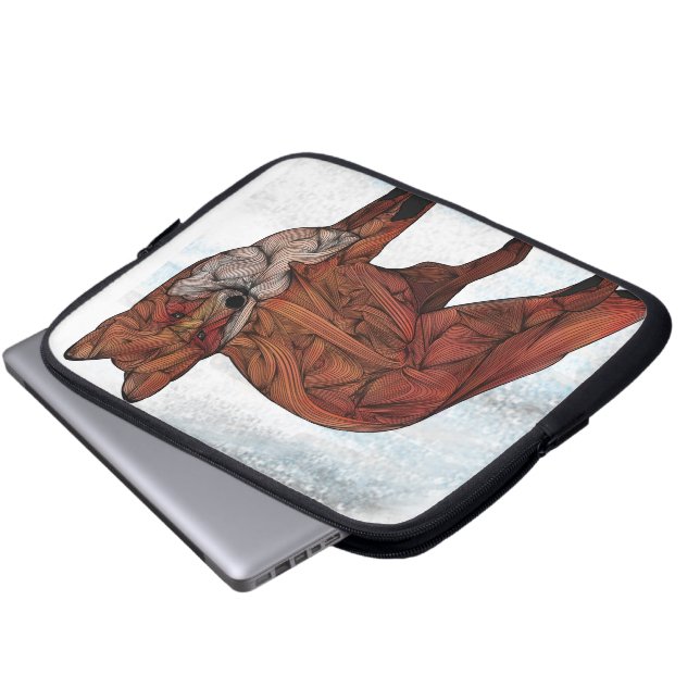 Capa Para Notebook Capa eletrônica da raposa vermelha (Frente Inferior)